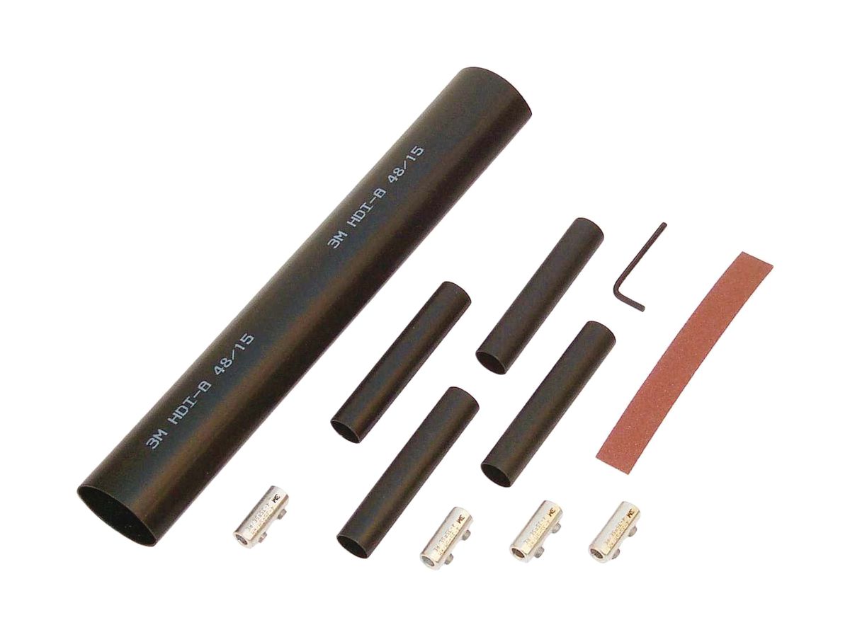 Schrumpf-Verbindungsmuffe 3M 91-AHMC für 5 Kabel 1.5…6mm² schwarz