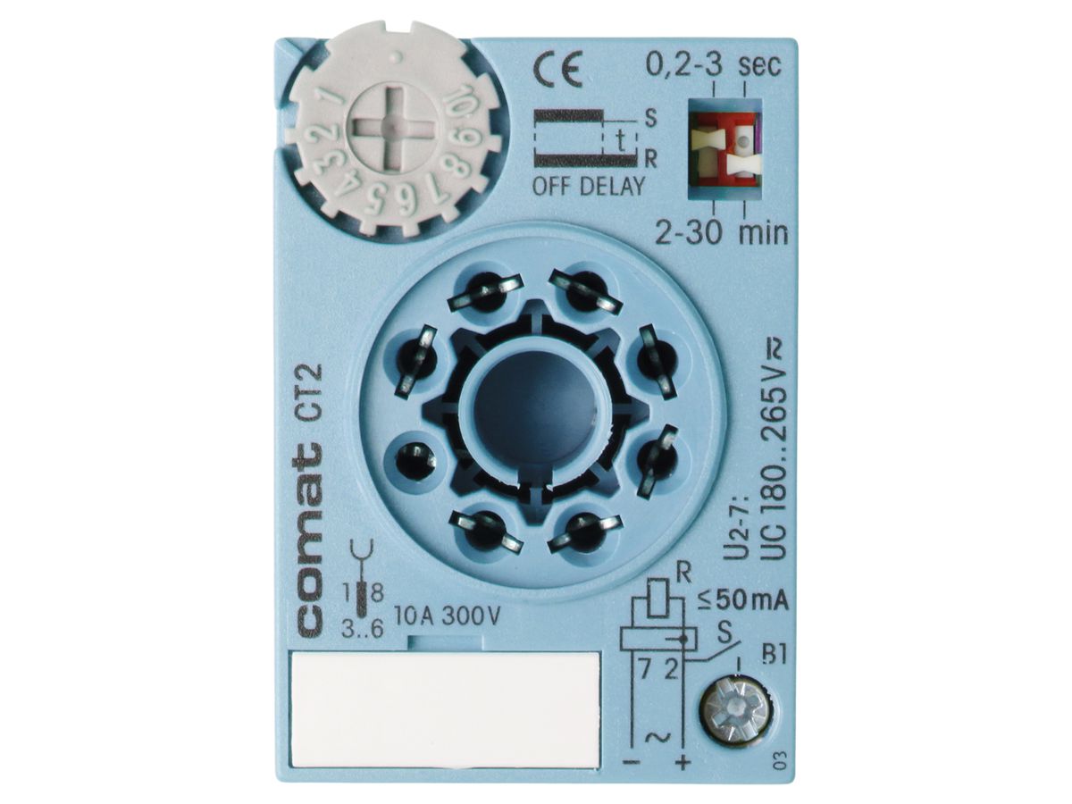 Zeitwürfel ComatReleco CT2-A30, 180…265VUC, Gehäuse blau-grau