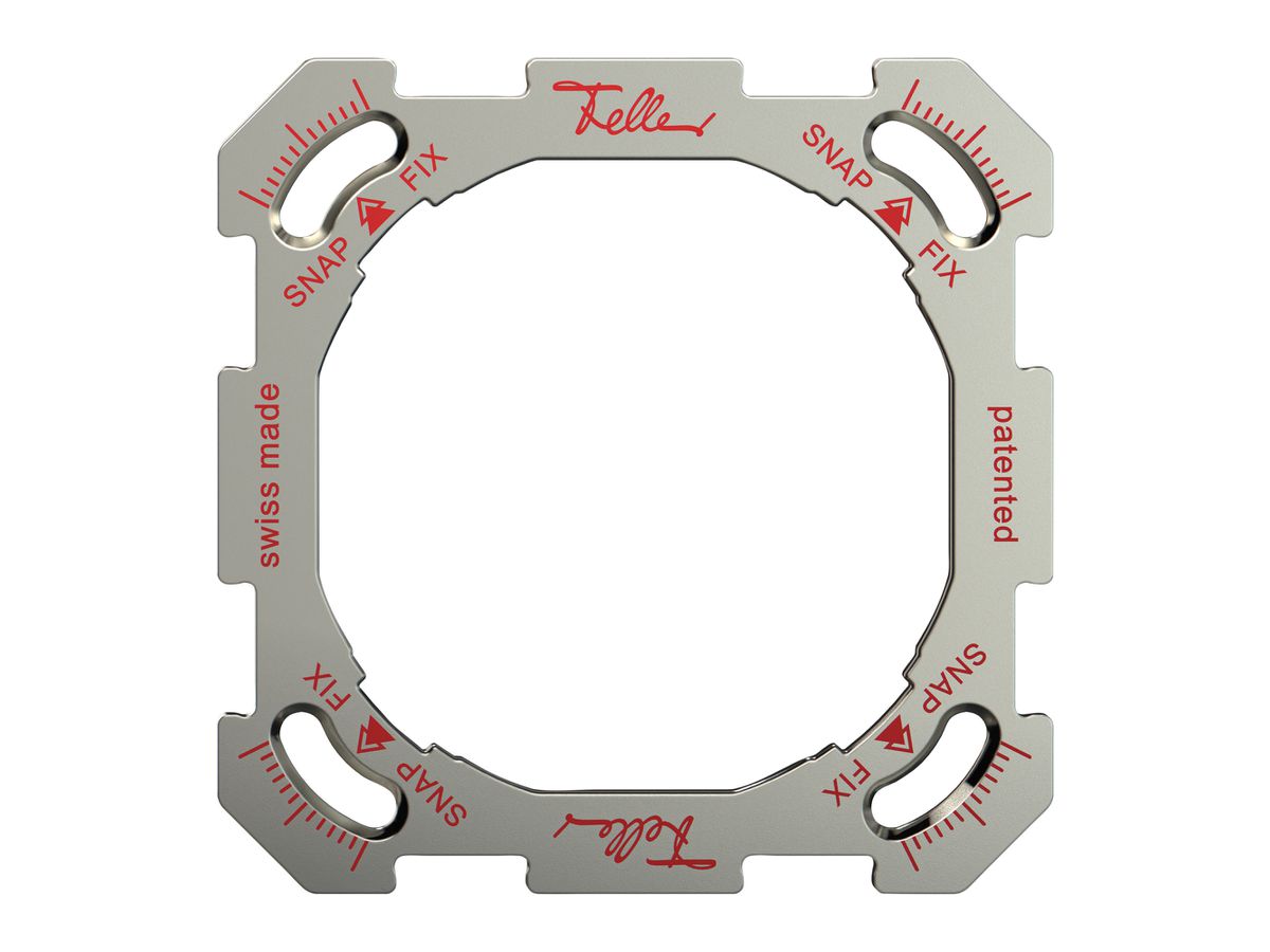 Befestigungsplatte mit SNAPFIX®-Befestigungssystem 1×1 77×77mm