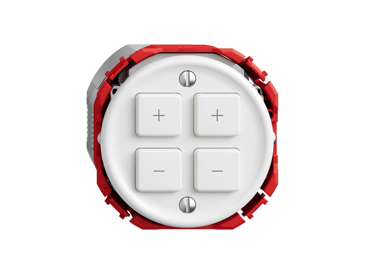 Dimmer Uni-LED STANDARDdue Wiser SNAPFIX® 2 Kanal 4 Tasten ws