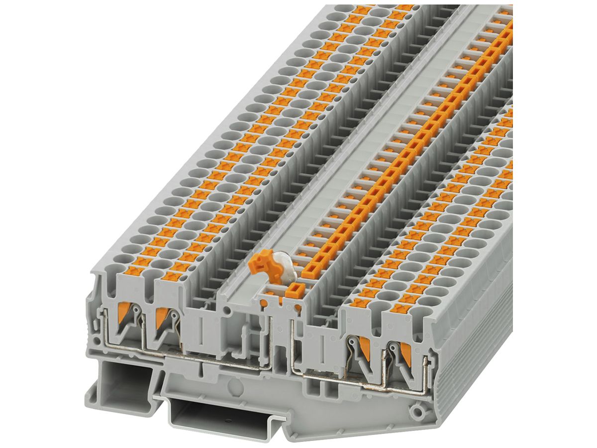 Messertrennklemme 0.14…4mm² 4×Push-In grau