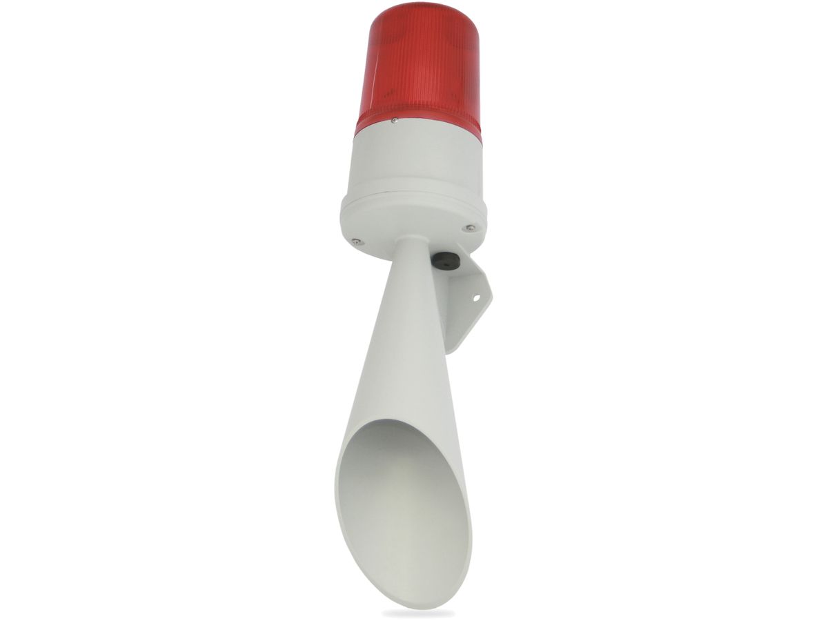 Signalhupe Comax mit LED-Leuchte 10…30VDC rot IP65
