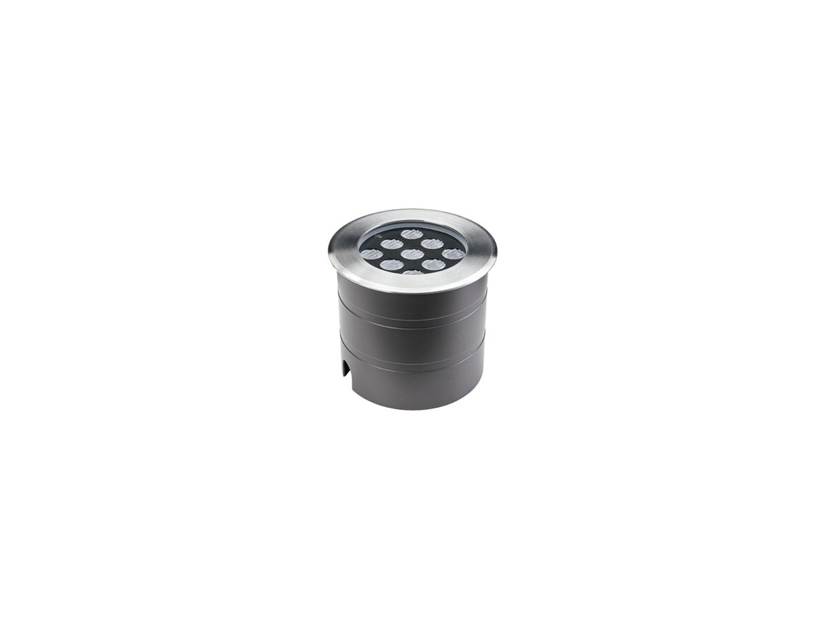 EB-LED-Bodenleuchte SG Nemo IP67 9W 430lm 3000K DIM Ø130×110mm anthrazit