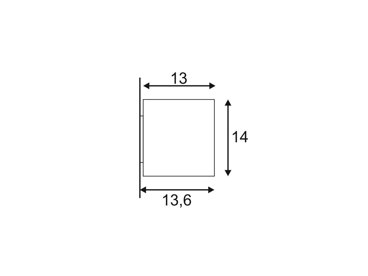 Wandleuchte SLV BIG THEO WALL OUT, GU10 75W IP44 anthrazit