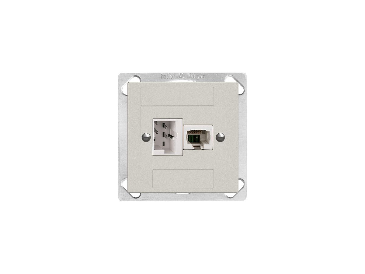EB-Dose xDSL RJ45/TT83 hellgrau ITplus EDIZIOdue mit Filter