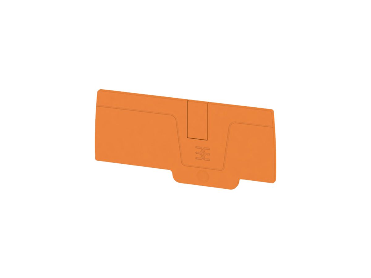 Abschlussplatte Weidmüller A-Reihe AEP 3C 6 82.6×2.1mm, orange