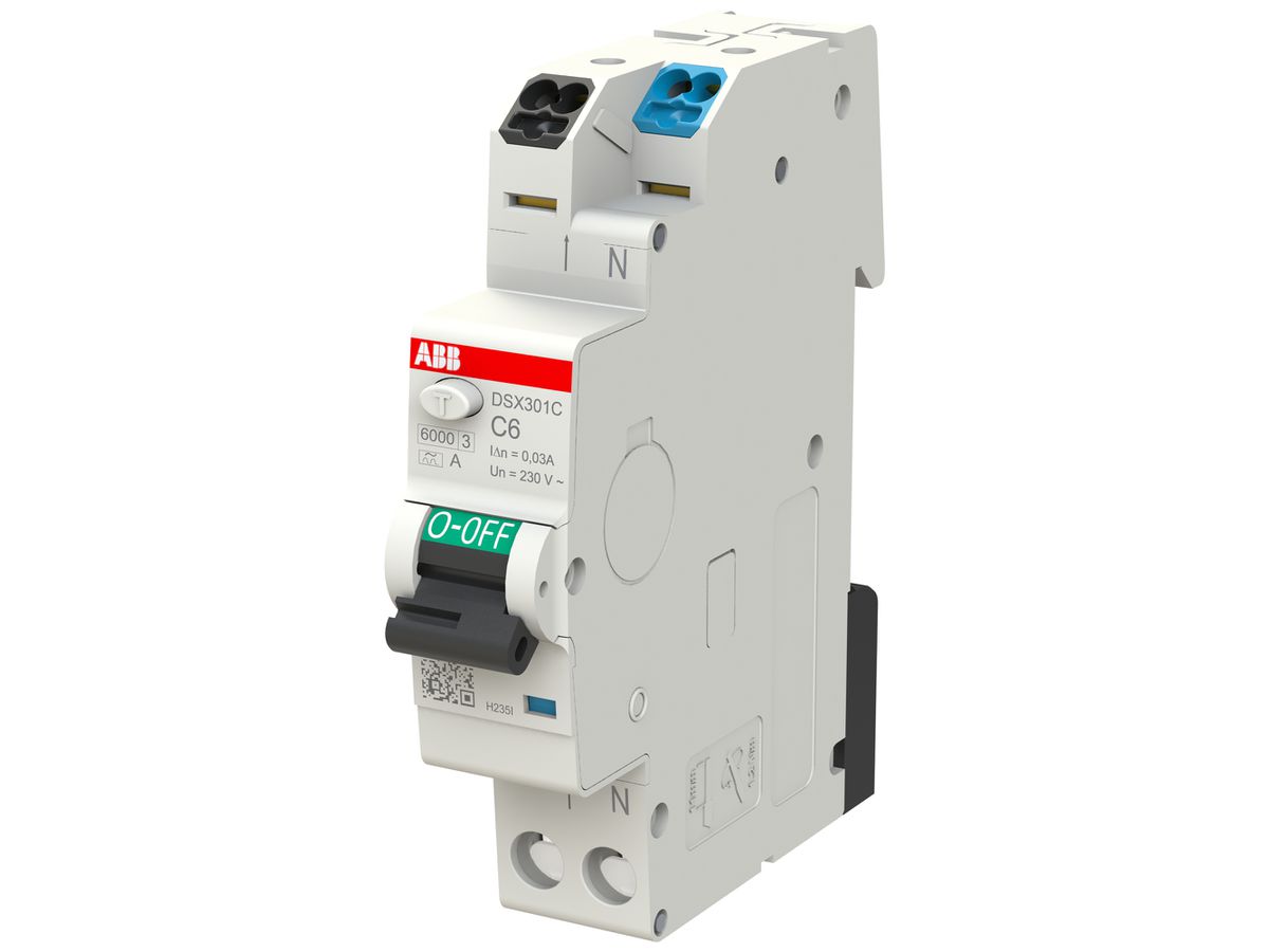 FI/LS-Schalter ABB FlexLine 1LN 230V C 6A 0.03A Typ A 6kA 1TE