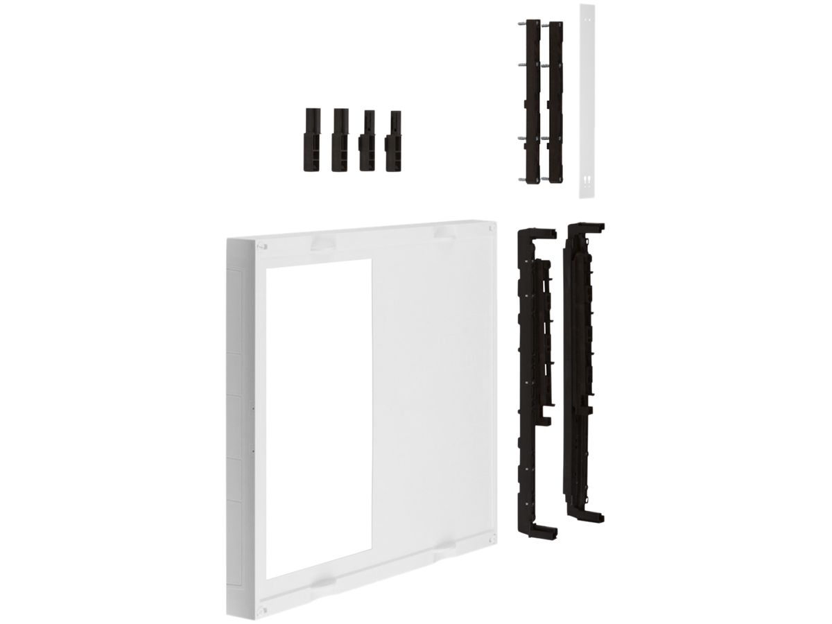 Baustein Hager univers N 450×500mm f.9 Trenner DIN00 waagrecht auf Schienen 60mm