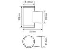 LED-Wandleuchte ESYLUX ALVA UDL 4000K 822lm IP65, anthrazit