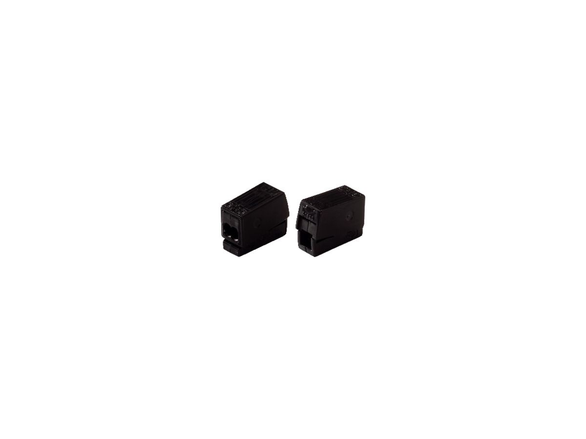 Leuchtenklemme WAGO 1…2.5mm²/0.5…2.5mm² schwarz