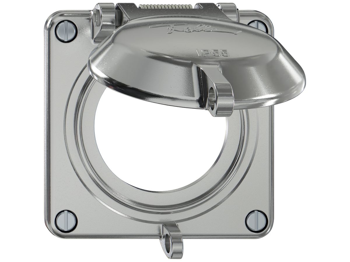 Oberteil ELEMENT SNAPFIX® mit Klappdeckel abschliessbar Ø53mm alu