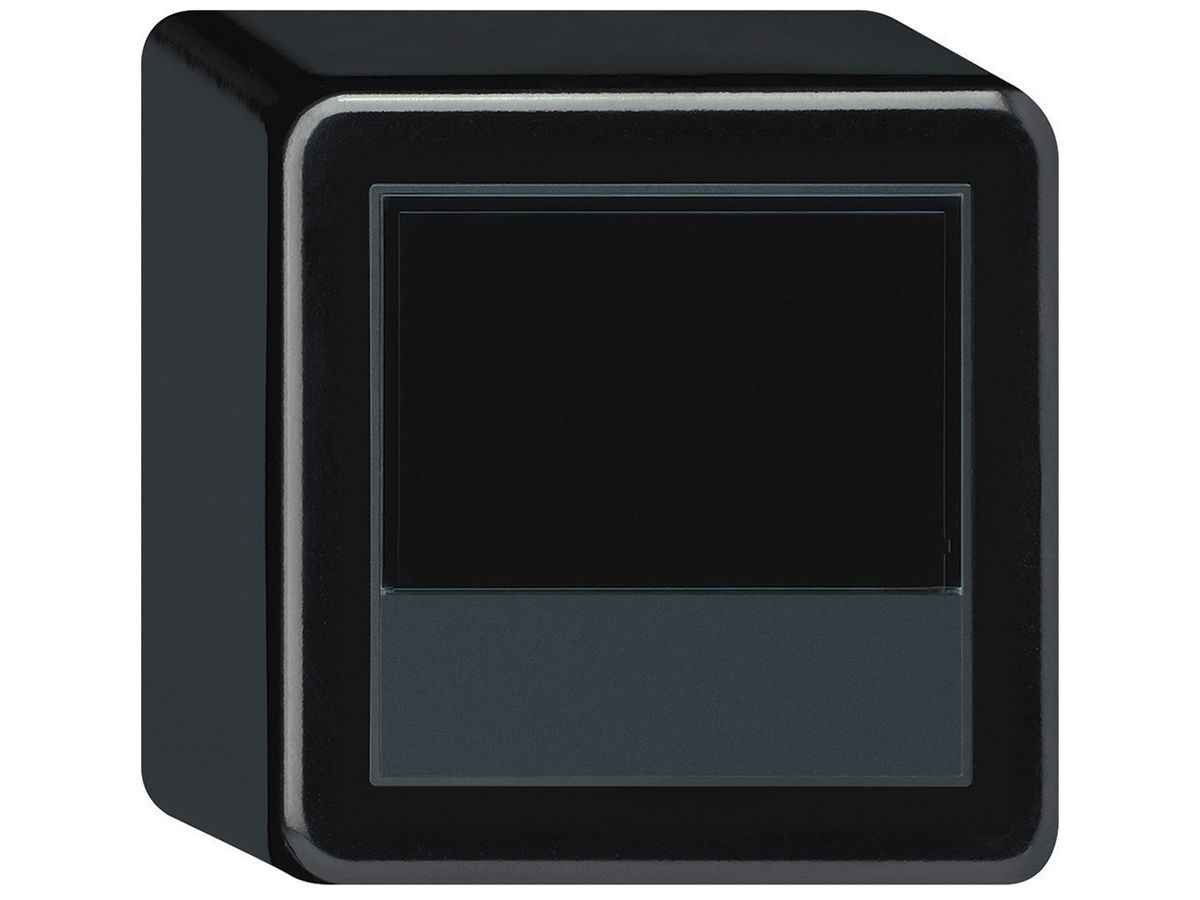 AP-Raumthermostat KNX origin mit Display mit Tasten 88×88×54mm schwarz