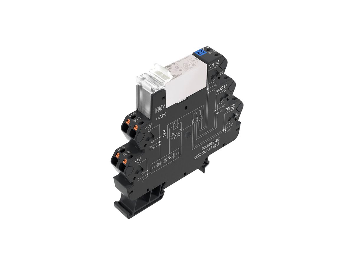Relais WM TRP 1CO AgNi 19.2…28.8VDC 16A/250VAC push-in