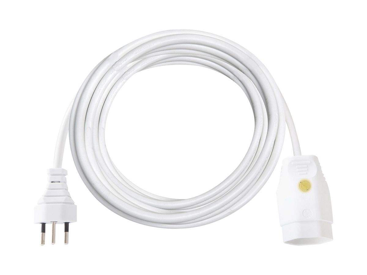 Verlängerungskabel Brennenstuhl PVC 10A 230V 3×1mm² T12/T13 m.Licht 5m ws