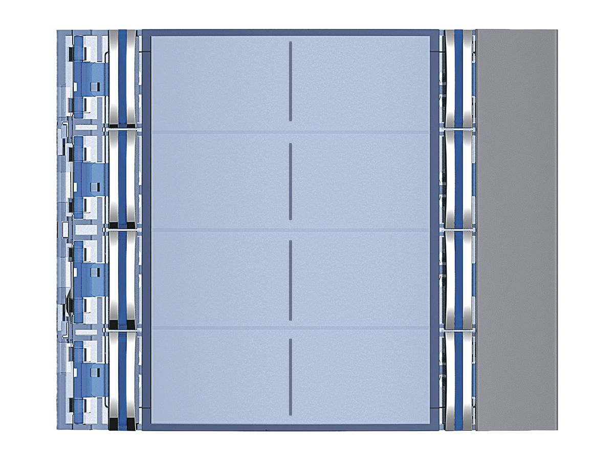 Frontblende mit 8 Tasten für Ruftastenmodul 8 Tasten Sfera graphitgrau