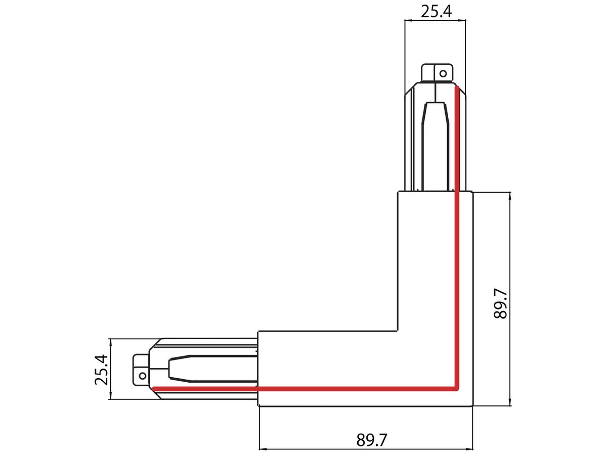 L-Einspeiser Sylvania OneTrack 3-Phasen DALI weiss aussen