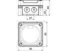 Kabelabzweigkasten Bettermann 95×95×60, PC, lichtgrau, 7035