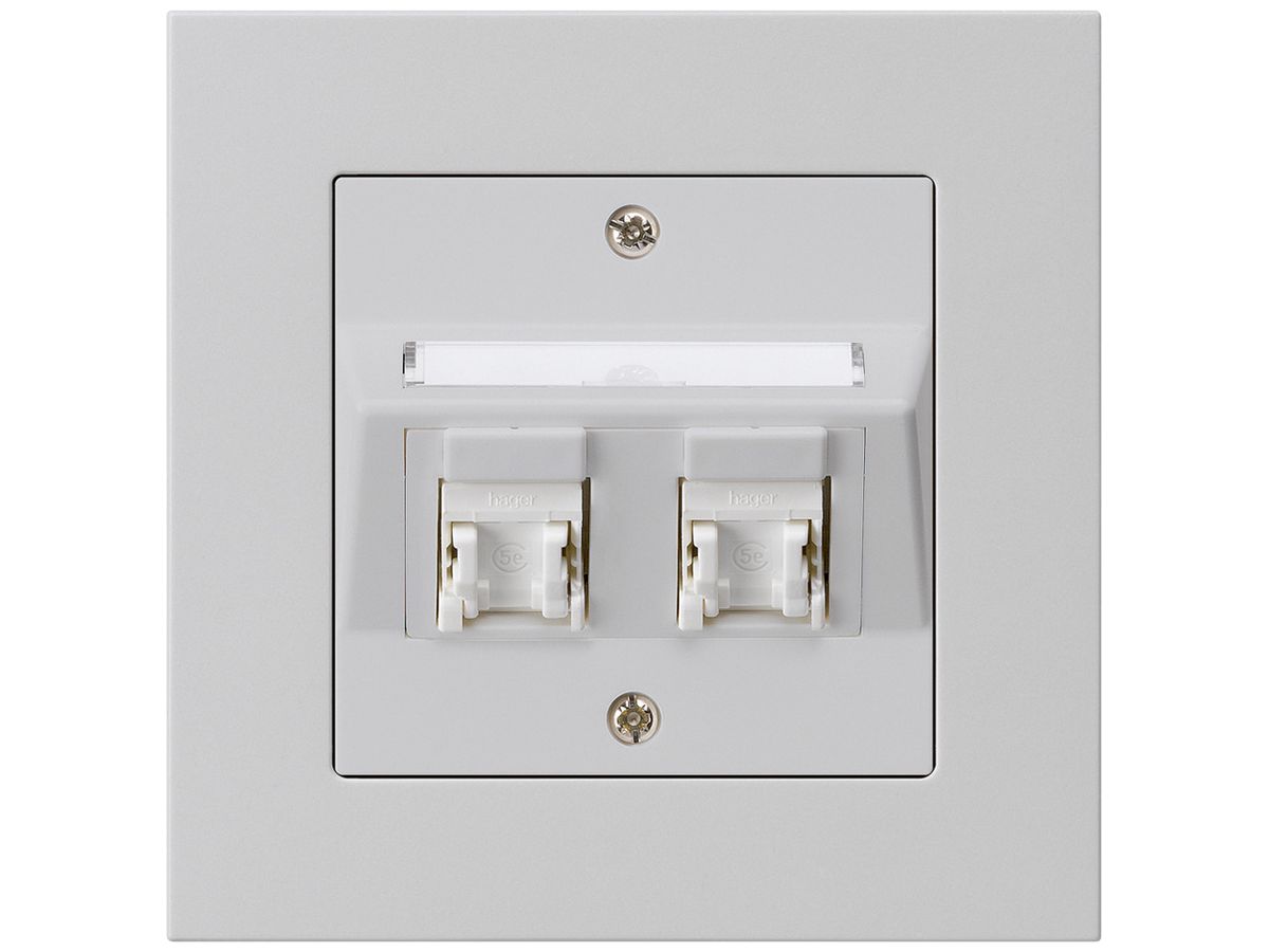 UP-Dose kallysto.pro C Kat.5e 2RJ45/u hellgrau