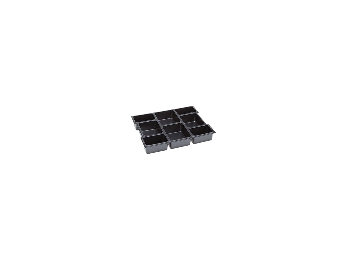 Sortiereinsatz BS Systems L-BOXX 102 404×61×317mm Kunststoff schwarz 8 Fächer
