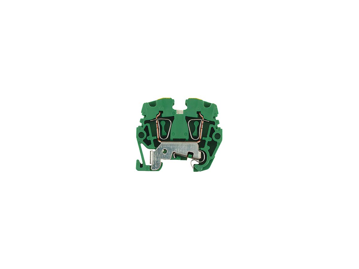 Schutzleiter-Reihenklemme Weidmüller ZPEA 2.5-2 Zugfeder 2.5mm² grün/gelb
