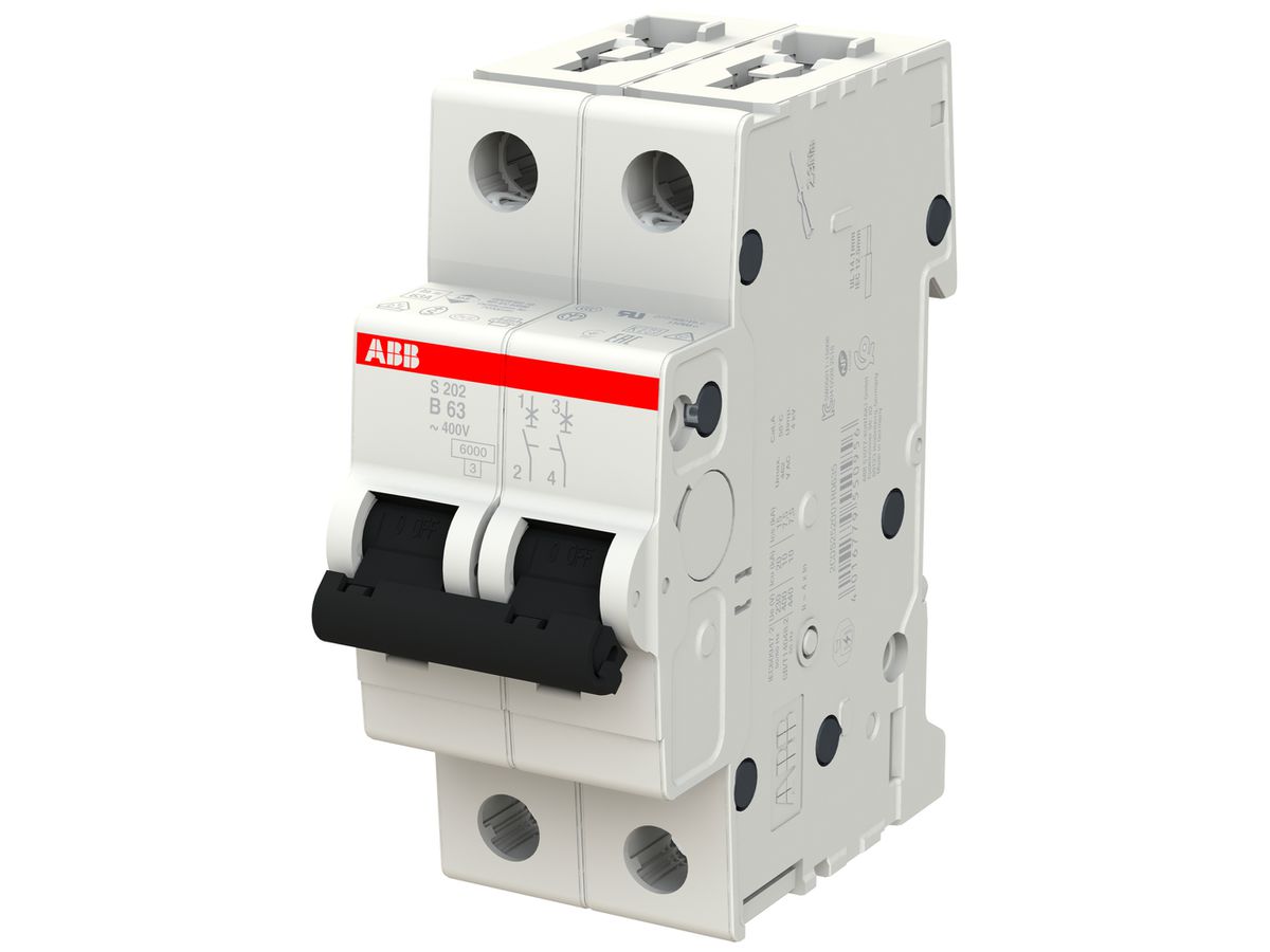 Leitungsschutzschalter ABB S202-B63 63A B 6kA