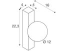 Wandleuchte SLV SUN G9 1×40W Ø120×223×40mm eckig schwarz