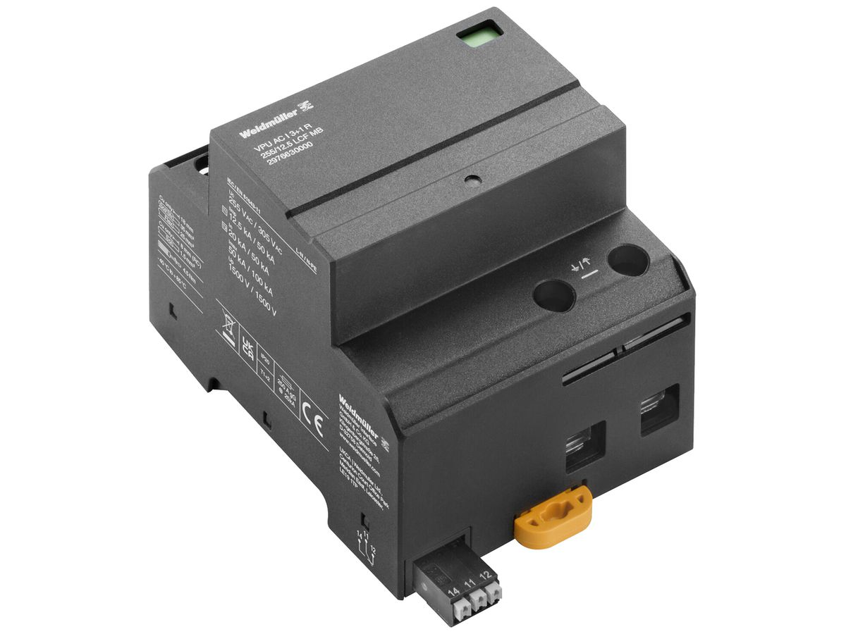 Überspannungsschutz WM VPU AC I 3+1 R 4P 12.5kA 230V IT/TN/TN-C-S/TN-S/TT 4TE