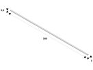 Abdeckung SLV 48V TRACK Aluminium 2000×20×6mm schwarz
