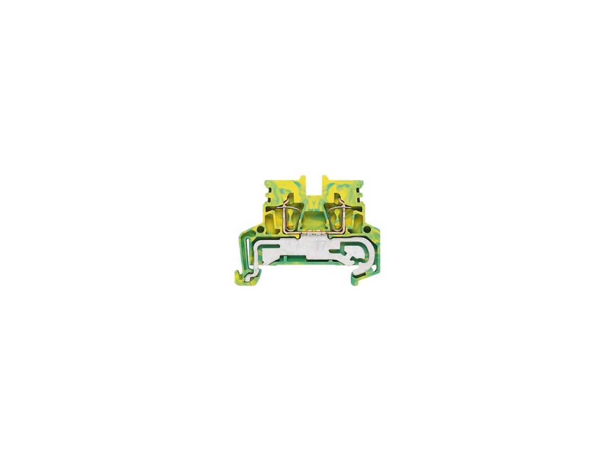 Schutzleiter-Reihenklemme Weidmüller ZPE 2.5N Zugfeder 2.5mm² grün-gelb