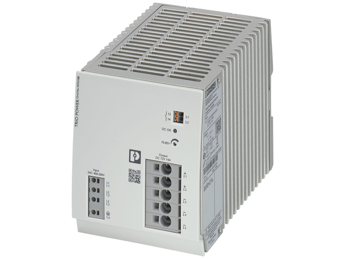 Schaltnetzteil PX TRIO-PS-2G/3AC/72DC/14 3L OUT 72VDC/14A