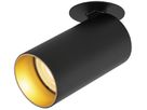 Spot SLV KAMI GU10 1×0…10W Ø55×125mm schwarz/Gold