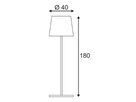 Stehleuchte SLV ADEGAN, E27 24W IP54 anthrazit/weiss