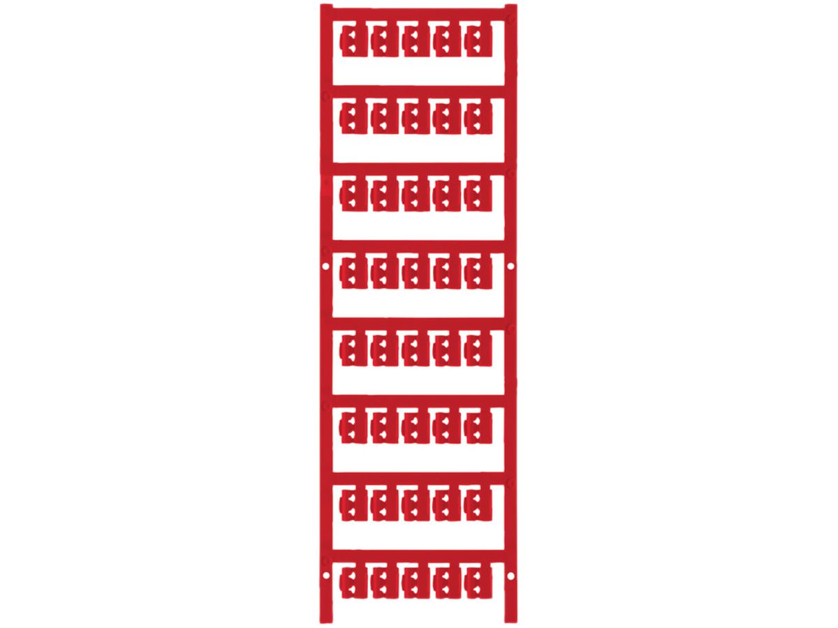 Leitermarkierer Weidmüller MultiCard SFC für Ø1.5…2.5mm 12×5.8mm PA66 rot