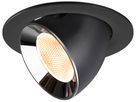 LED-Downlight SLV NUMINOS GIMBLE L 17W 2400lm 2700K NB DALI Ø145 sz/cr