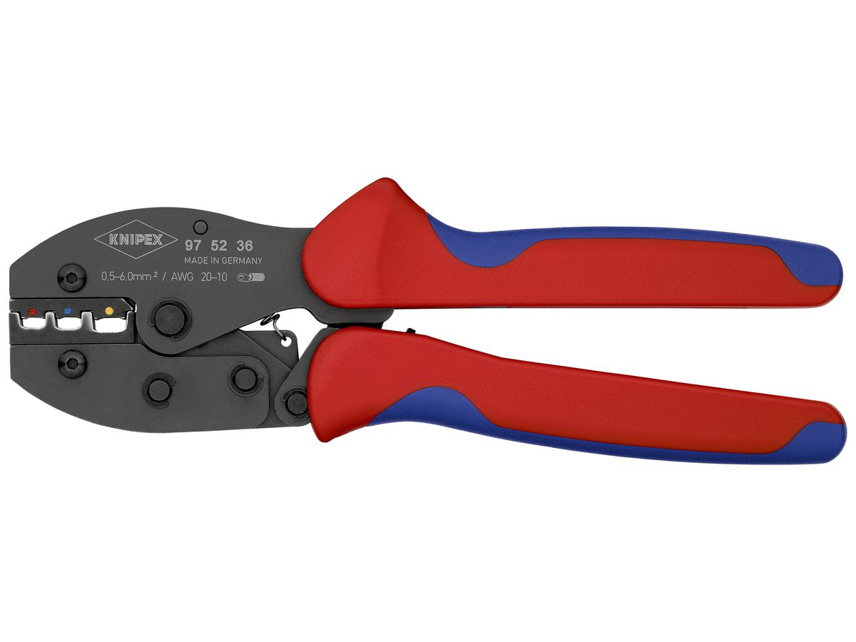 Crimpzange KNIPEX PreciForce für isolierte Kabelschuhe 220mm