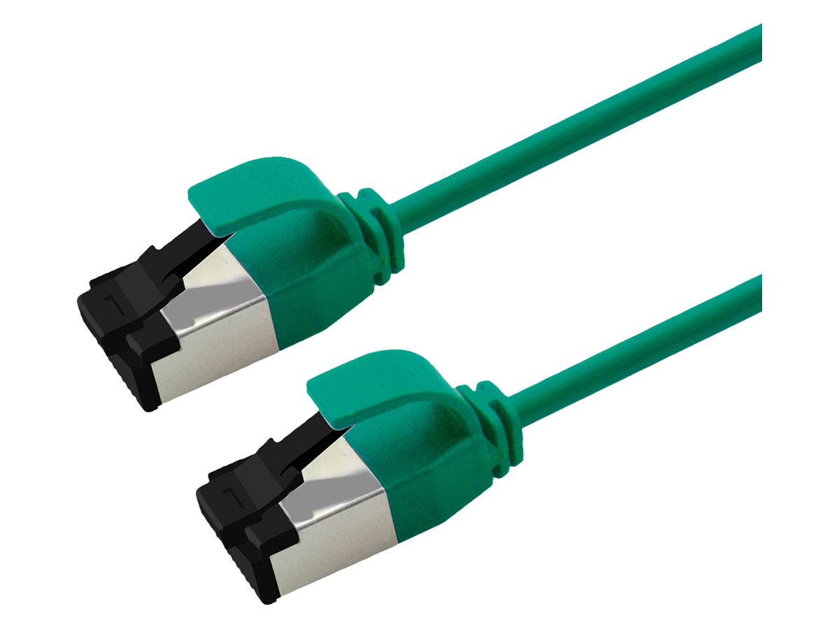 Patchkabel RJ45 ROLINE CAT8.1 U/FTP AWG32 1:1 LSZH grün 0.15m