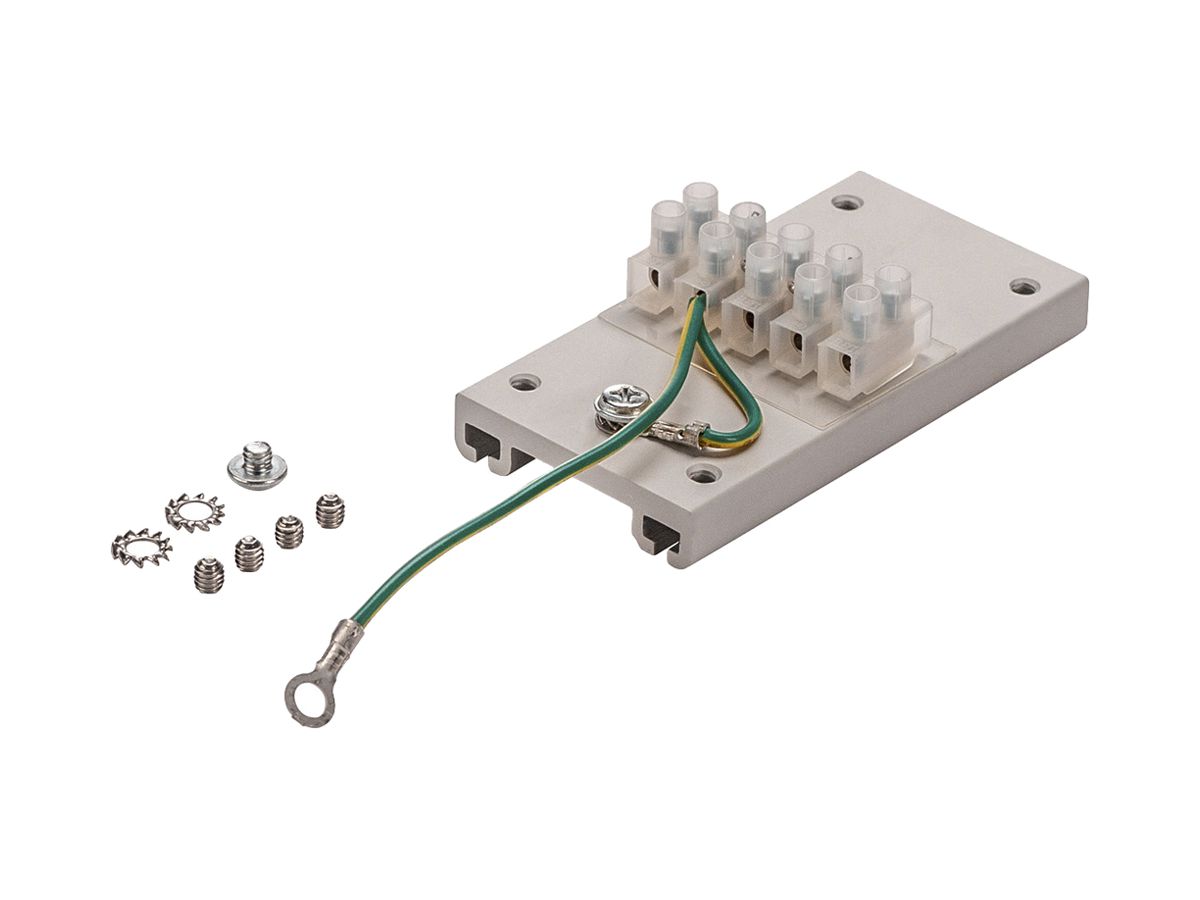 Einspeiser SLV GRAZIA 60 für End-Einspeisung 5P Aluminium weiss