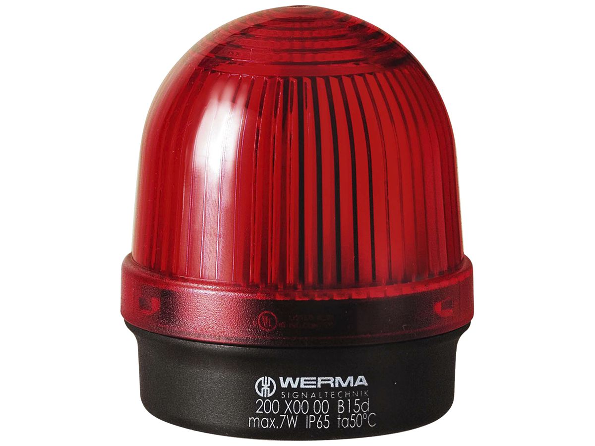 Dauerleuchte BM 12…230VAC/DC rot