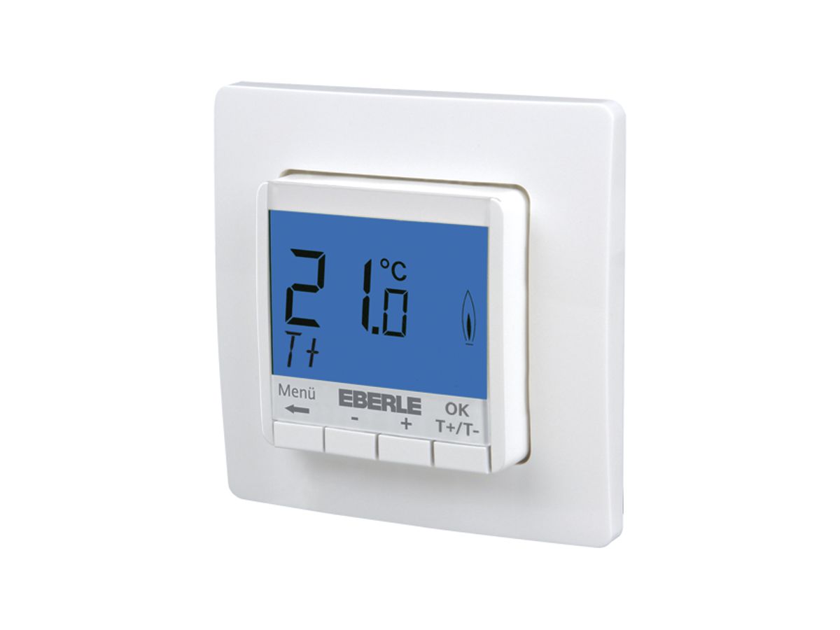 UP-Uhrenthermostat Eberle FITnp 3R, Display blau, 230V 1S 5…30°C, ws