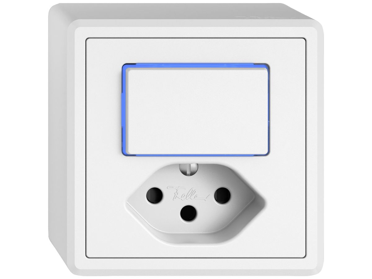 AP-Kombination EDIZIO.liv SNAPFIX® S3L+T13 Shut.Seitenbeleuchtung bl ws