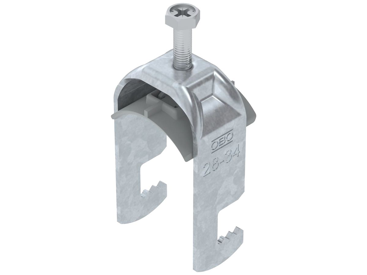 Schnellverleger BET 2056 F-Fuss Kunststoff 28…34mm 1×Kabel Stahl tfZn