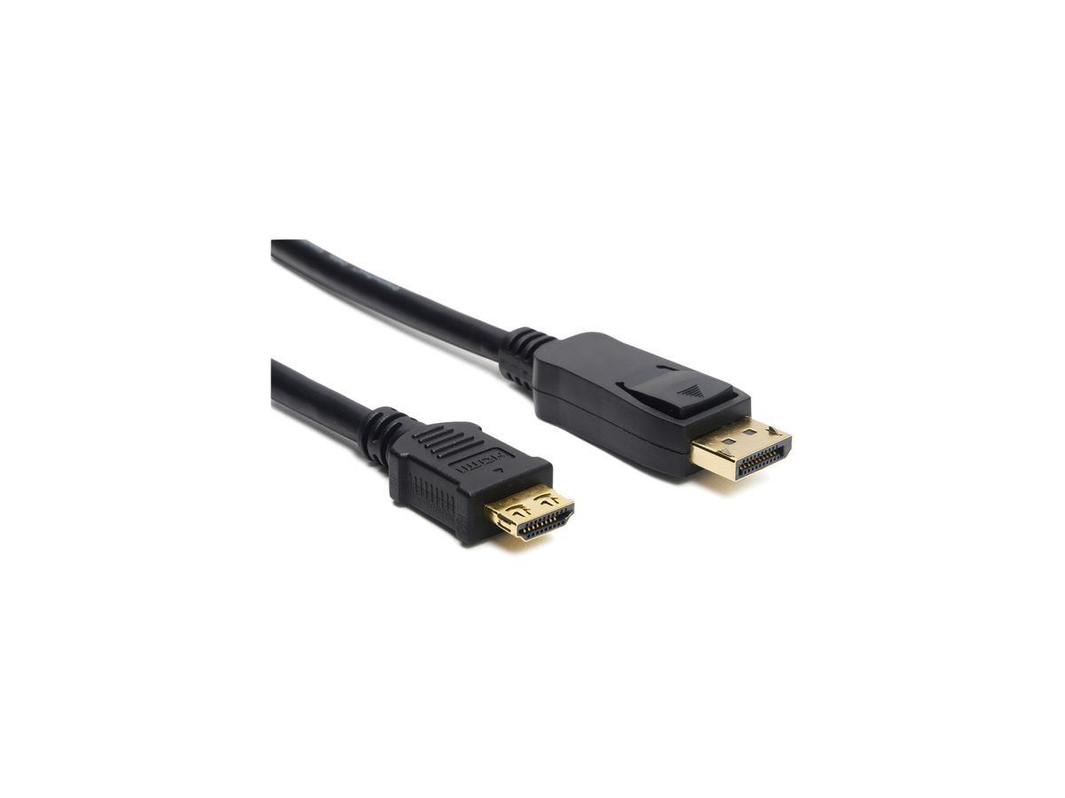 DisplayPort-HDMI-Kabel CeCoNet 4K 340MHz 10.2Gb/s 5m schwarz