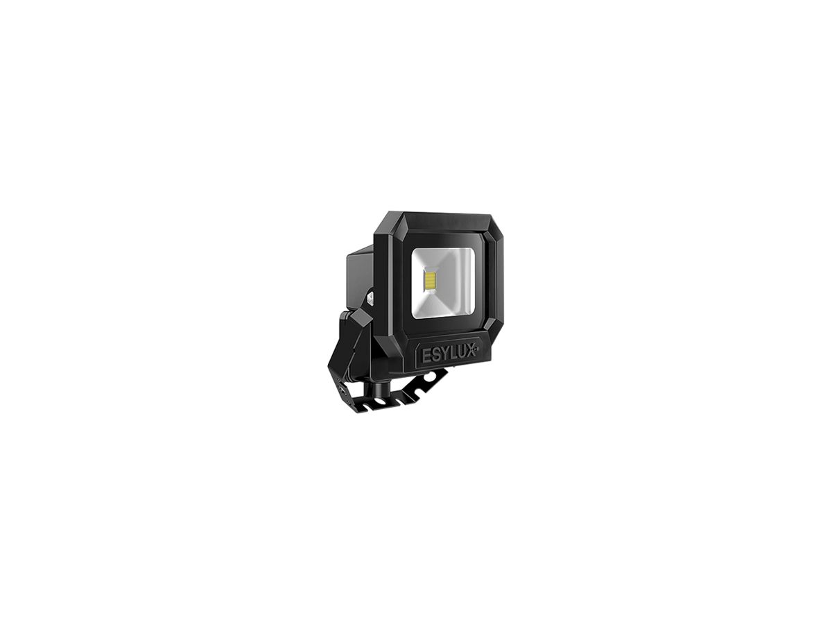 LED-Strahler ESYLUX OFL SUN, 10W 3000K 800lm 133×75×150mm IP65, schwarz