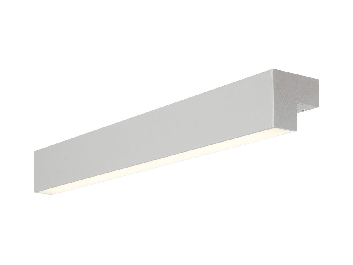 LED-Wandleuchte SLV L-LINE 60 10W 820lm 3000K IP44 618×70×70mm silber