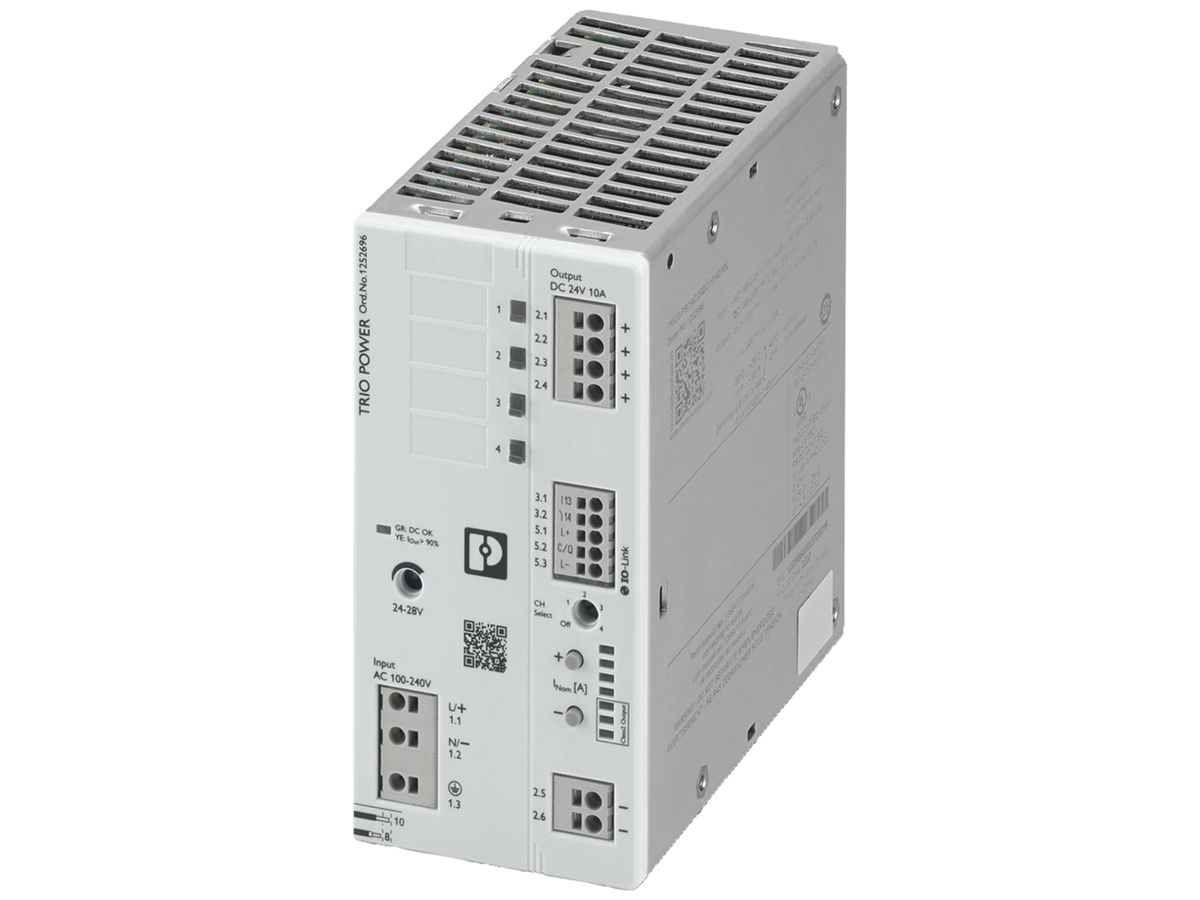 Schaltnetzteil PX TRIO3-PS/1AC/24DC/10/4C/IOL IO-Link 1L OUT 24VDC