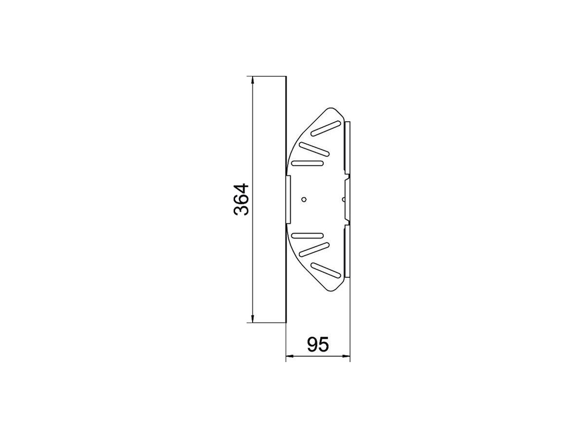 Bogen BET RB W verstellbar 110×100mm Stahl bandverzinkt