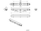 LED-Feuchtraumleuchte MAZDA WT007C 16W 1800lm 4000K IP65 607mm grau