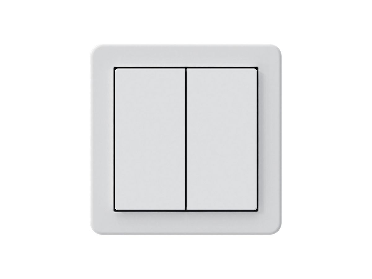 KNX-Taster Hager BA basico A 2-fach 58×58mm weiss