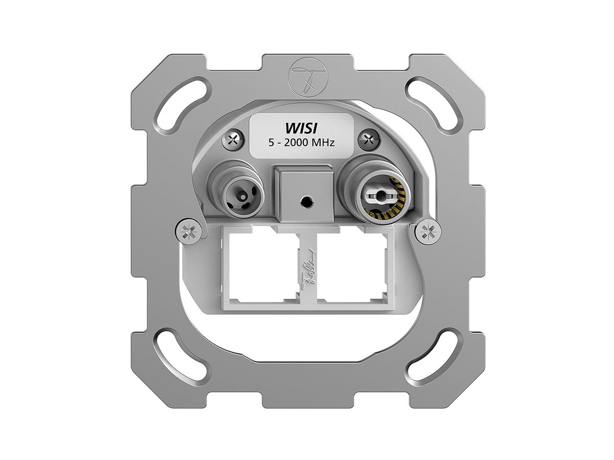 UP-Multimediadose Feller BSM EASYNET 15dB, f.2×RJ45 S-One