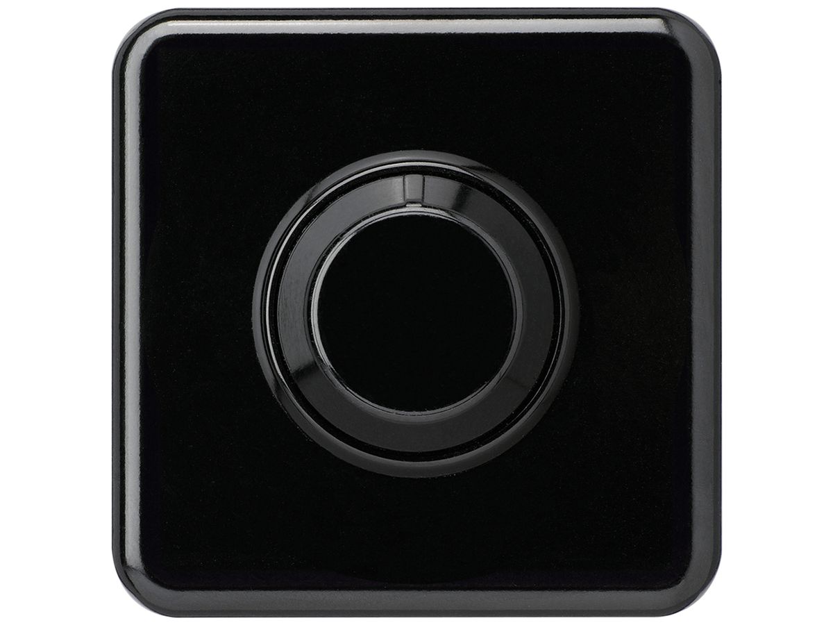 Frontset basico zu Drehdimmer schwarz 86×86mm